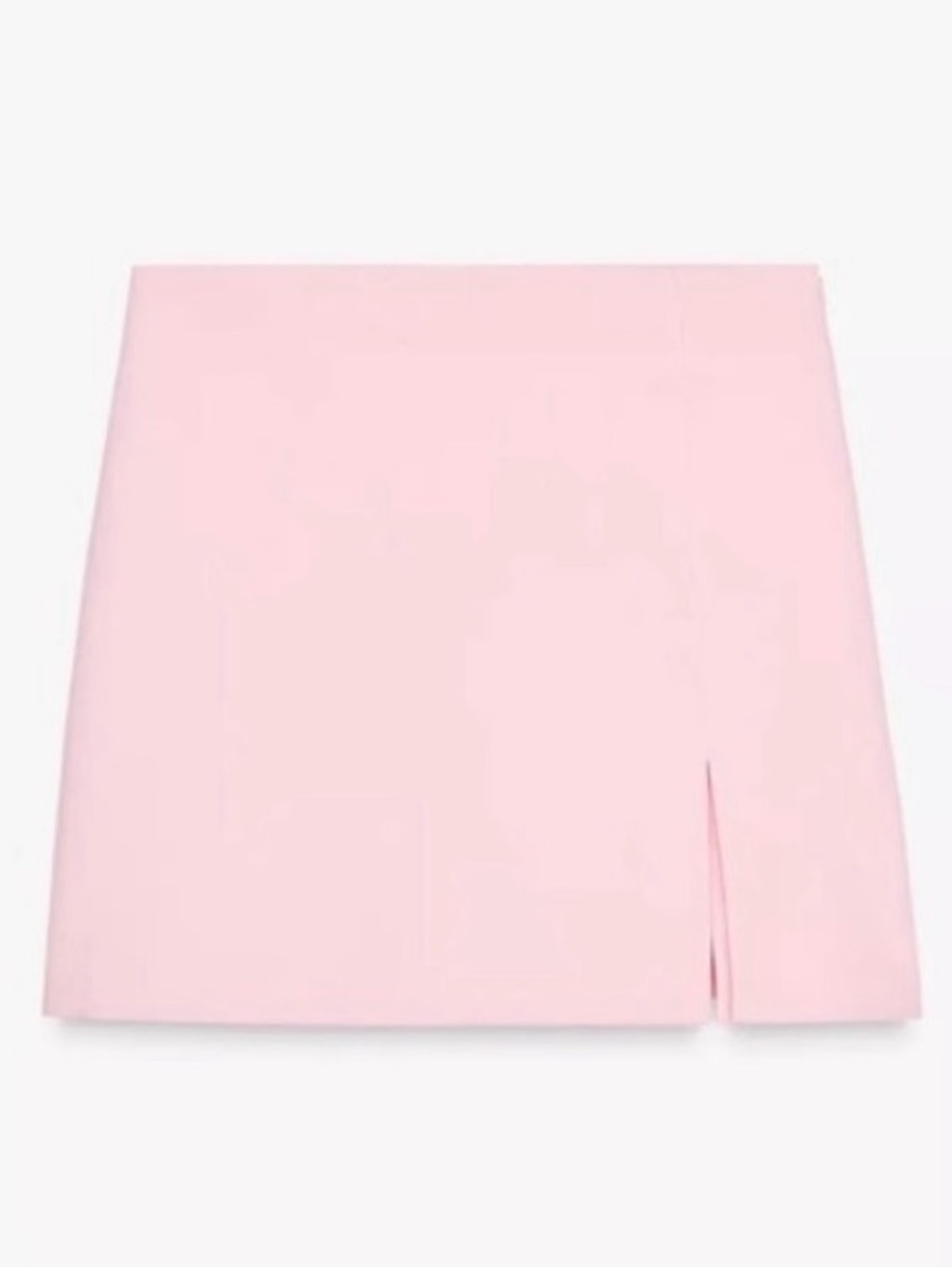 Zara Pale Pink Mini Skort with Front Slit